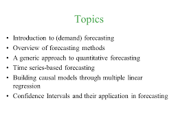 Introduction To Demand Forecasting Ppt Video Online Download
