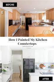 How I Painted My Kitchen Countertops