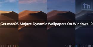 get macos mojave dynamic wallpapers on