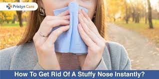 get rid of a stuffy nose instantly