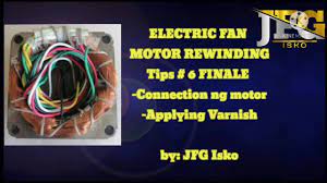 electric fan motor rewinding finale
