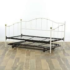 white bed frame french provincial metal