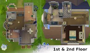 It's topped by an attic and includes interconnected back porches for each of the four floors. Mod The Sims Cozy For Three A House For Small Family