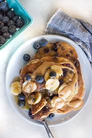 It will react to the acid in the greek yogurt, leaving the pancakes just. Greek Yogurt Blueberry Pancakes How To Make Fluffy Pancakes