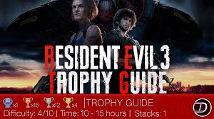 resident evil 3 trophy guide game craves