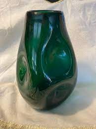 Vintage Blenko Pinched Vase Unique