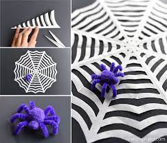 paper spiderweb craft