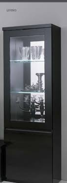 black gloss display cabinet living