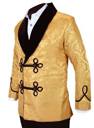 Image result for yellow brocade jacket