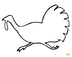 Turkey Drawing Outline At Getdrawings Com Free For Personal Use