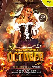 October Night Free Halloween Flyer Psd Template