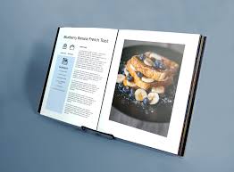 photo book template modern recipes