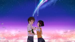 Landscape, anime, space, sky, stars, your name, horizon, image, screenshot, computer wallpaper, atmosphere of earth, special effects, outer space. 17 Your Name Anime Wallpaper Computer