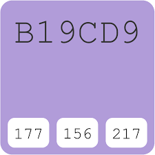 Light Pastel Purple B19cd9 Hex Color Code Schemes Paints