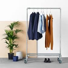 When you hang clothes, make sure there is adequate air circulation among them. Rackbuddy Clothes Racks Modern Industrial Clothing Racks Rackbuddy Com