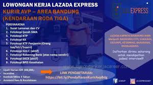 Jika info lowongan kerja di atas tidak sesuai dengan kualifikasi anda, tidak ada salahnya untuk membaca informasi. Lowongan Kerja Lazada Express Bandung 2020 Via Link Terbaru 2021