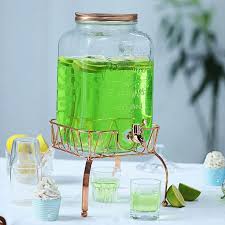 glass beverage dispenser with spigot