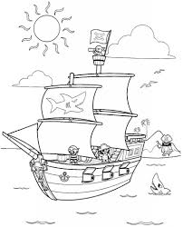 Boat or sailing ship transportation coloring pages for kids. Free Printable Pirate Coloring Pages For Kids Pirate Coloring Pages Coloring Pages Pirate Boats