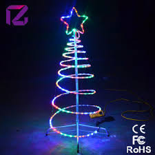 Christmas lights from the christmas warehouse green 3d spiral rope light tree with red tree top star dimensions 60cm x 60cm x 1.8m with 3m lead led bulbs in clear rope tube multi function memory. China Led Spiral Rope Lighting Tree For Christmas Decoration China Decoration Light Christmas Decoration