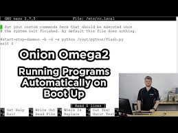 bootup startup with onion omega