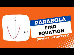 Equation Of Parabola Given X Intercepts