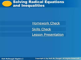 Ppt Solving Radical Equations And