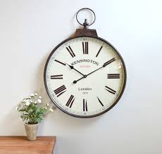 pocket watch vintage wall clock brass