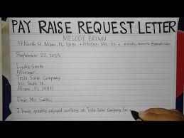 how to write a pay raise request letter