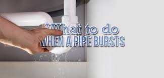 what to do when a pipe bursts in your