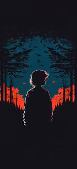 boy in forest dark aesthetic wallpaper