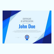 Cool Color Geometric Certificate Template Download Free