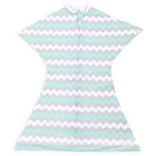Chevron Mint Swaddle Transition Zipadee Zip Small 4 8 Months 12 19 Lbs 25 29 Inches