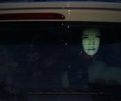scary high beam reflective decals