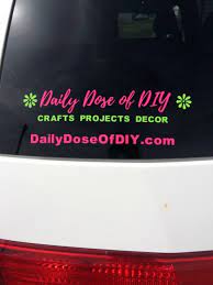 The supplies you'll need for the job include: How To Make A Multi Colored Car Decal With Your Cricut Daily Dose Of Diy