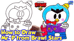 Grab your pen and paper and follow along as i guide you through these step by step drawing instructions. How To Draw Mr P From Brawl Stars Easy Step By Step Drawing Youtube