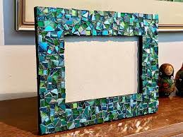 Green Blue Mosaic Picture Frame 8 5x10