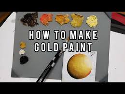 Paint Gold Oil And Acrylic Paint