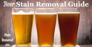 how to remove beer stains