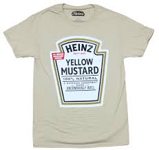 heinz yellow mustard mens t shirt