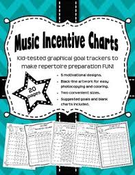 Music Incentive Charts Graphical Trackers For Big Goals