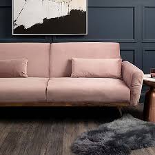 layla pink velvet sofa bed look again
