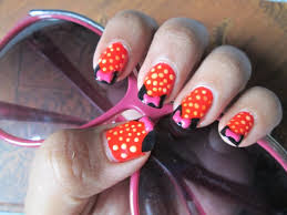 minnie mouse nail art tutorial and notd