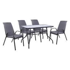 Set Dinind Table 5 Pieces With 4 Chairs