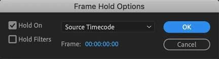 how to freeze frame in premiere pro