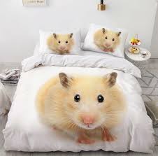 3d Yellow Hamster Pet Zhub419 Bed