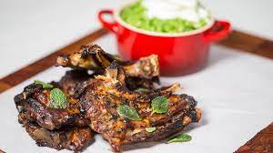 Lamb Chops With Mint Sauce And Crushed Peas Nz Herald Recipe Mint  gambar png