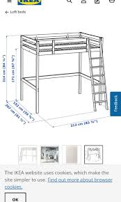 Ikea Stora Loft Bed Frame Without