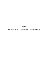Pdf Chapter 4 Material Balances And Applications Nicholas