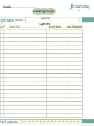 Printable Blank Monthly Budget Planner Download Them Or Print