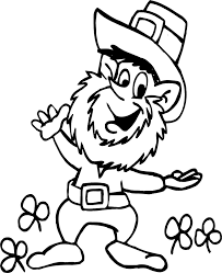 Leprechaun Coloring Page March Coloring Pages Coloring Pages